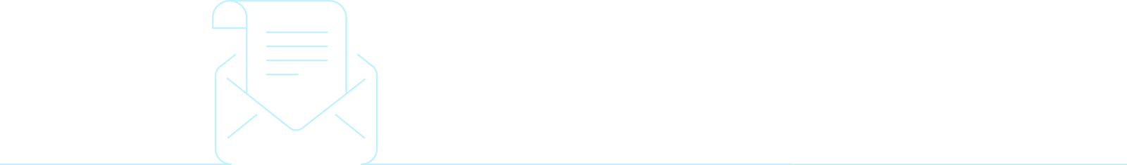 Newsletter inside an envelope